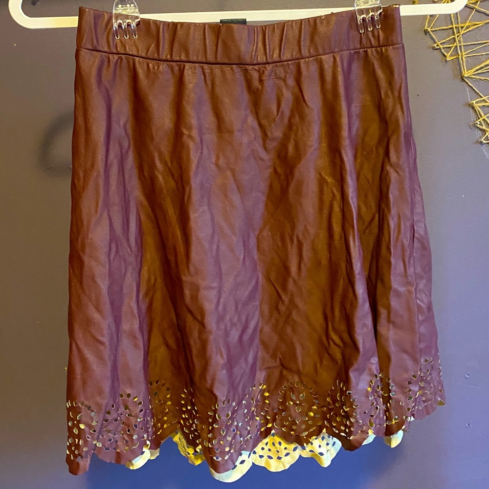 Leather skirt